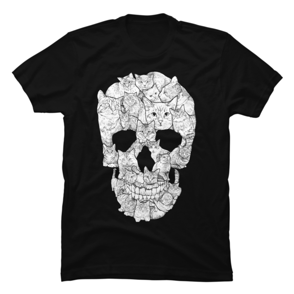 skull cat shirt